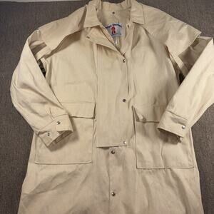 Vintage Trail Duster Cowboy Canvas Coat Western Ranch Duster USA Large